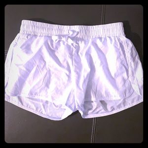 Size small Zyia white leopard bomber shorts